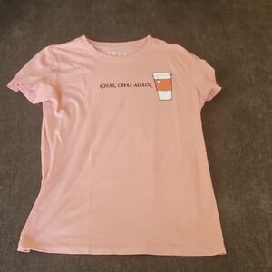 Free State Pink Tee with Coffee Graphic